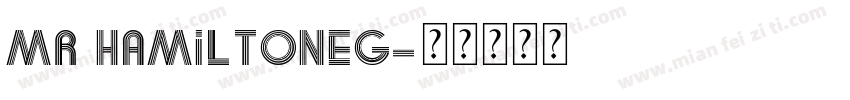 mr HamiltoneG字体转换